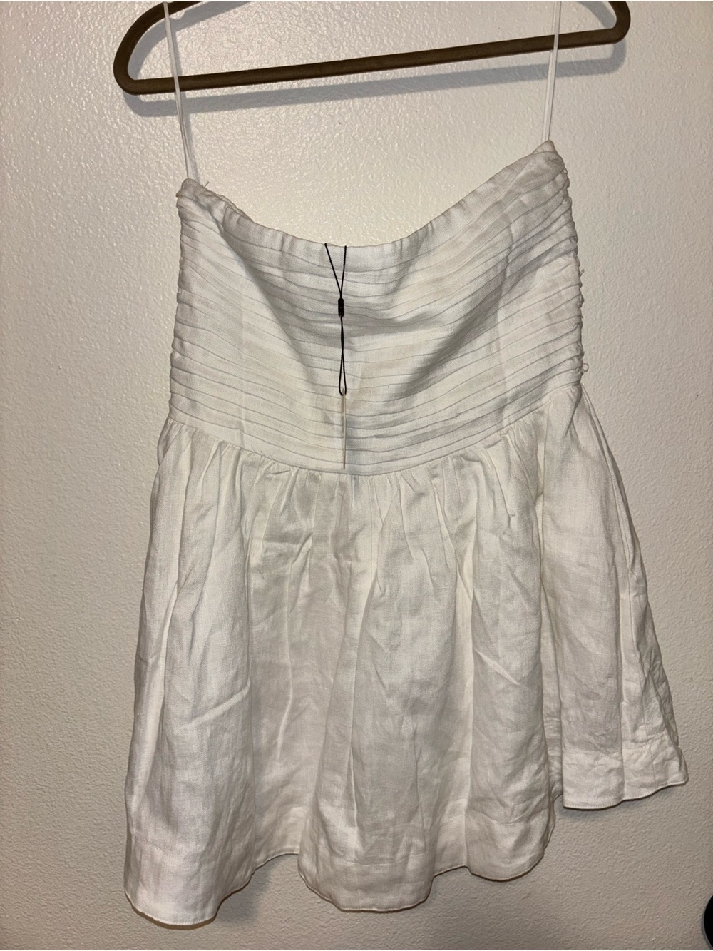 SAINT MALO LINEN MINI DRESS WHITE NWT - Picture 7 of 8